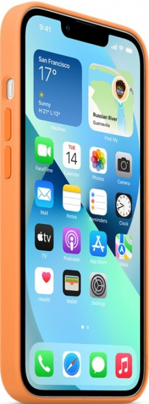 Накладка Apple iPhone 13 Pro Silicon Case MagSafe (Весенняя мимоза)