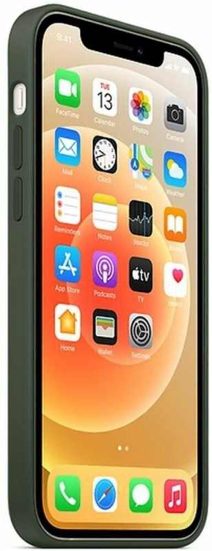 Накладка Apple iPhone 12 Pro Max Silicon Case MagSafe (Кипрский зеленый)
