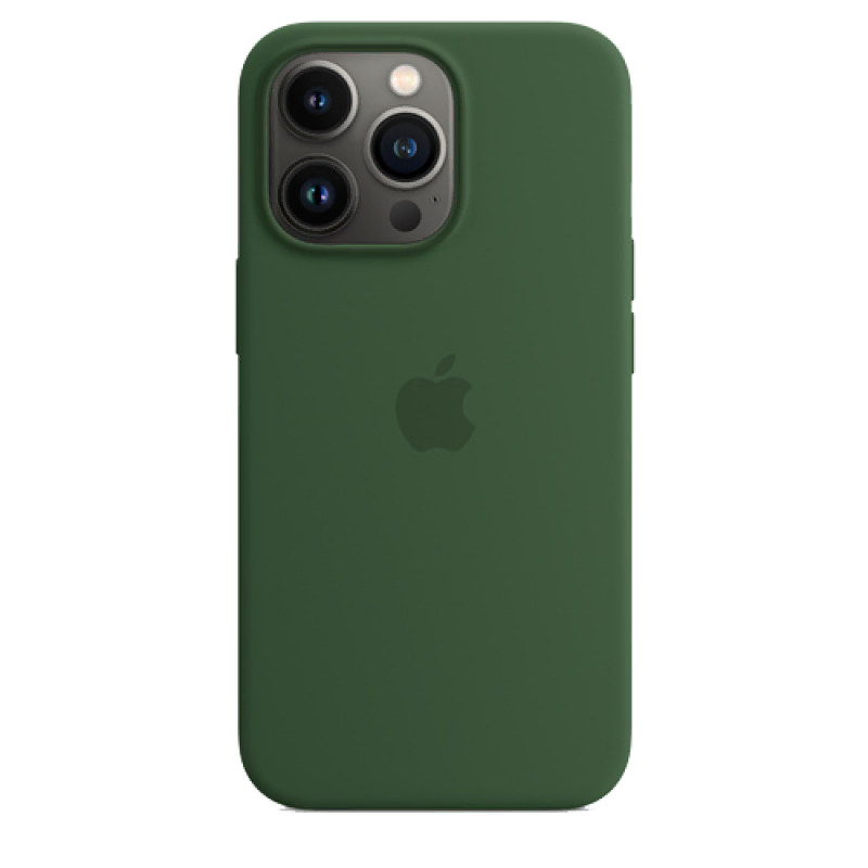 Накладка Apple iPhone 13 Pro Silicon Case MagSafe (Зелёный клевер)